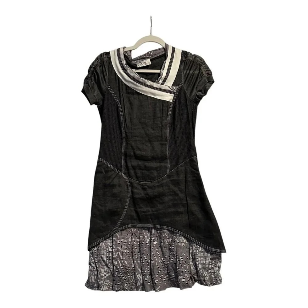 Beate Heymann Streetware Couture Denim Dress, US Sz 8, Indie Designer